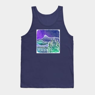 Mountain Batik Landscape Tank Top